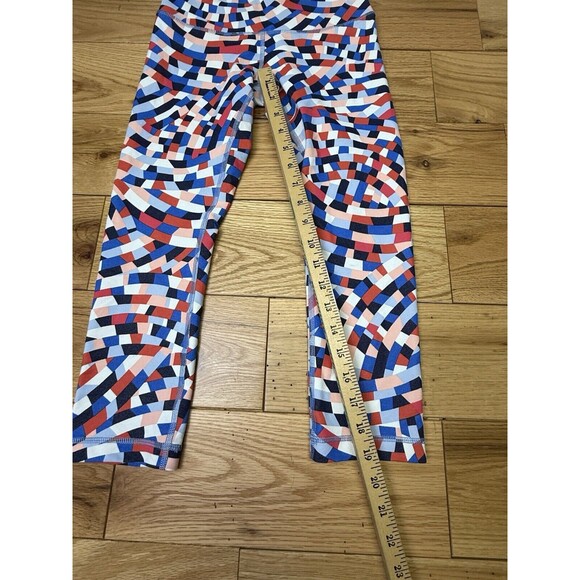 Lululemon‎ Women's Midrise Crop Legging Navy Blue Multicolor Size 6. Lot 2 - Picture 6 of 16